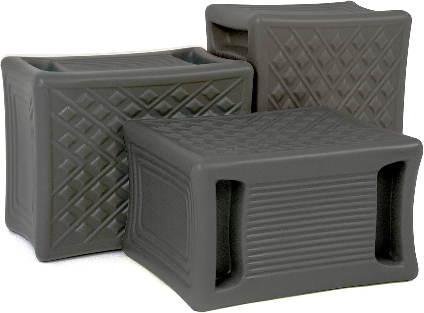 Simplay3 Handy Home 3-Level Heavy Duty Work/Garden Seat - 12" x 15" x 9" - Gray, Made in USA