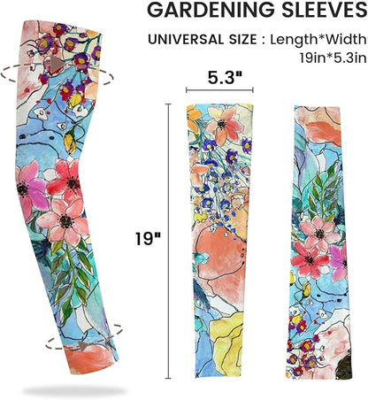 Gardening Sleeves Farm Sun Protection Arm Cooling Sleeves Thorn Proof Garden for Women Men with Thumb Hole