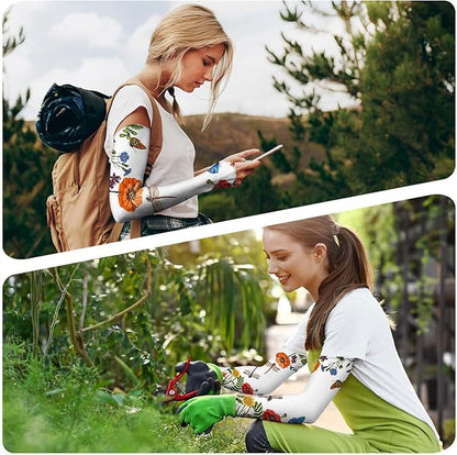 Gardening Sleeves for Women Farm Sun Protection Thorn Proof Cooling Arm Sleeves to Cover Arms for Garden Sports
