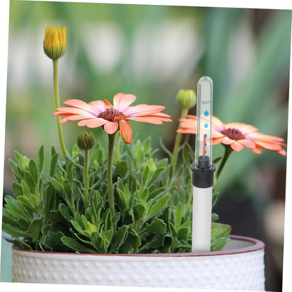 Angoily 2pcs Water Level Indicator Gardening Water Level Meter Plant Buoy Flower Pot Water Gauge Moisture Meter House Plant Pots Water Moisture Tester Suite White Scale Plastic