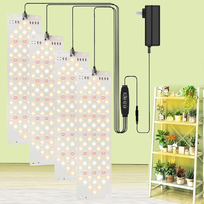Led Grow Light,Grow Lights for Indoor Plants Full Spectrum, 316leds Plant Lights for Indoor Growing with 3/9/12H Timer, 10 Types of Brightness Grow Light for Seed Starting (4pcs)