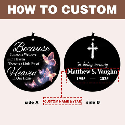 Personalized 36" Memorial Wind Chimes, Bereavement Gift to Honor a Loved One's Remembrance, Sympathy Gift for Loss of Mother Father Husband, for Outdoor Garden