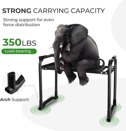 Garden Kneeler and Seat with Upgraded Wide & 3" Thick Kneeling Pad, Heavy Duty Garden Stool with 2 Large Tool Bags, Portable Bench for Planting, Weeding, Gardening Gifts for Women, Men, Seniors