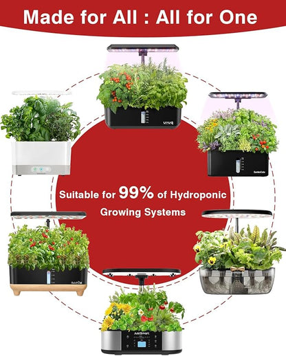 Tomato Seed Pod Kit for AeroGarden, idoo, Ahopegarden, MUFGA with Red Cherry/Golden Cherry Tomato, Roma/San Marzano/Yellow Pear Tomato and Jalapeno Pepper - Compatible with All Hydroponics (7-Pod)