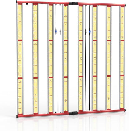 AGLEX 800W LED Grow Lights, Full Spectrum Grow Light with UV IR, Daisy Chain Plant Bar Style Grow Light Foldable & Dimmable for Indoor Growing Commercial Hydroponic Growing Lamp 6x6ft Core Coverage