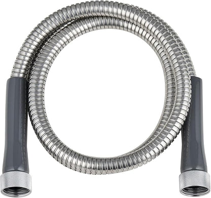 SKYWARD 304 Stainless Steel short Garden Hose 6 ft with Female to Female Metal Connector,Easy to Use & Store, Anti-Leakage Hose, High Water Flow (6ft)