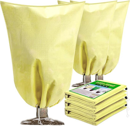 DQS 3 Pack Plant Covers Freeze Protection, 23.6" x 31.4" Winter Frost Protection Blankets Frost Cloth,Suitable for Outdoor Winter Frost, Cold Weather, shrubs, Trees, Jackets, and coverings