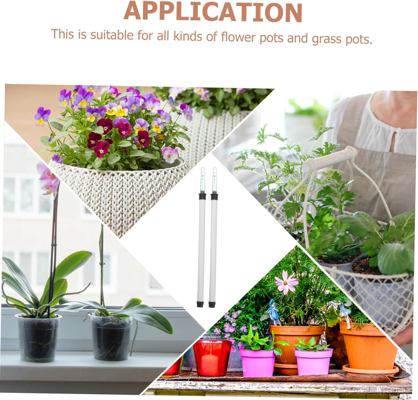 Angoily 2pcs Water Level Indicator Gardening Water Level Meter Plant Buoy Flower Pot Water Gauge Moisture Meter House Plant Pots Water Moisture Tester Suite White Scale Plastic