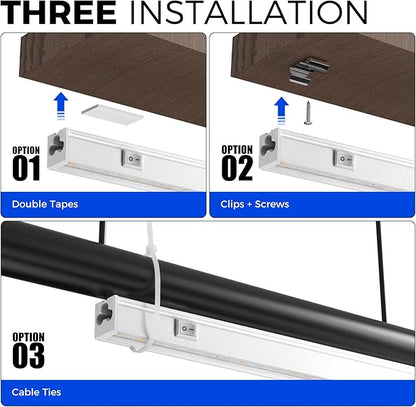 Barrina Grow Lights for Indoor Plants Full Spectrum, 2ft 40W (4 x 10W), T5 Plant Lights for Indoor Plants, Greenhouse, Plug and Play, Yellow, 4-Pack