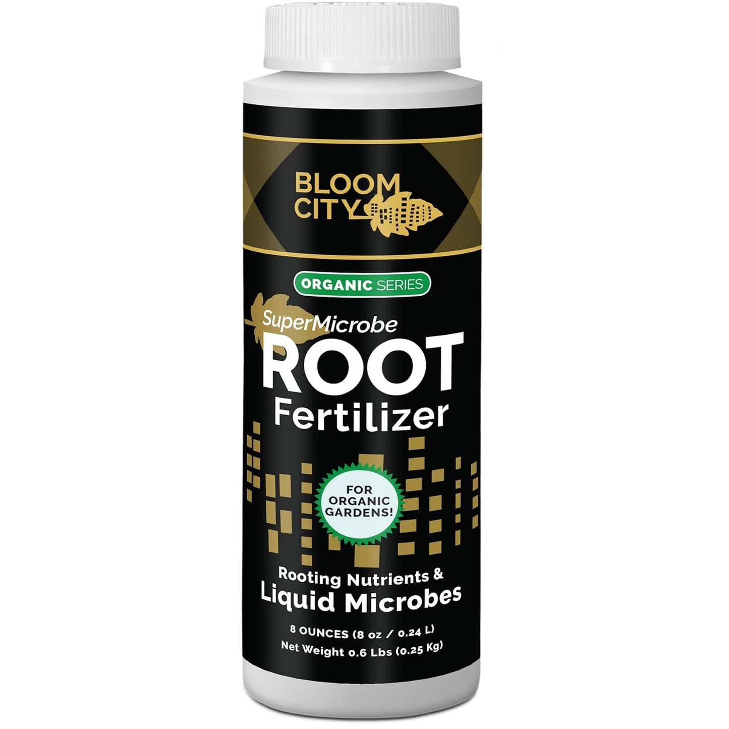 Organic Root Stimulant, Salmon and Kelp Formula, Rich with Microbes and Mycorrhizae by Bloom City, 1/2 Pint (8 oz)