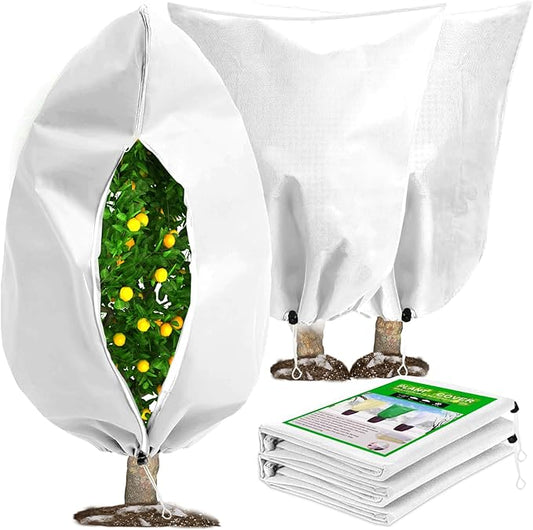 DQS 2 Pack Plant Covers Freeze Protection, 70.8" x82.6" Winter Frost Protection Blankets Frost Cloth,Suitable for Outdoor Winter Frost, Cold Weather, shrubs, Trees, Jackets, and coverings
