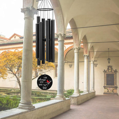 Personalized 36" Healing Memorial Wind Chimes for Outside, Bereavement Gift of Comfort for Loss of Mother, Father or Husband, A Soothing Remembrance for Your Garden and Patio