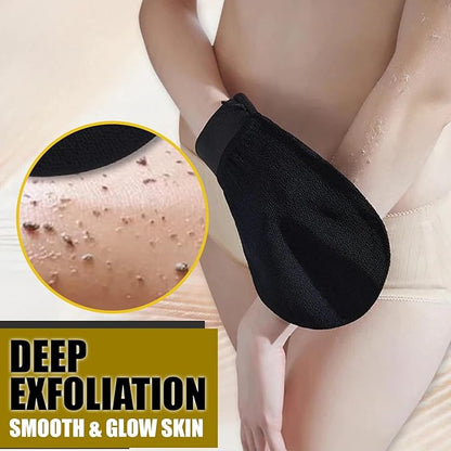 Premium Exfoliating Mitt | Deep Body Scrub Glove for Dead Skin Removal | Exfoliating Gloves for Deep Cleansing | Shower Mitt, Bath Glove | 100% Viscose, Reusable & Eco-friendly