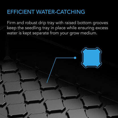 AC Infinity Large Humidity Dome, Heavy-Duty Germination Kit with 3 mm Thickest Clear Dome, Sturdy Drip Tray, 6x12 Cell Seedling Tray, Vented Height Extension Panels, for Seed Starting, Cloning Plants