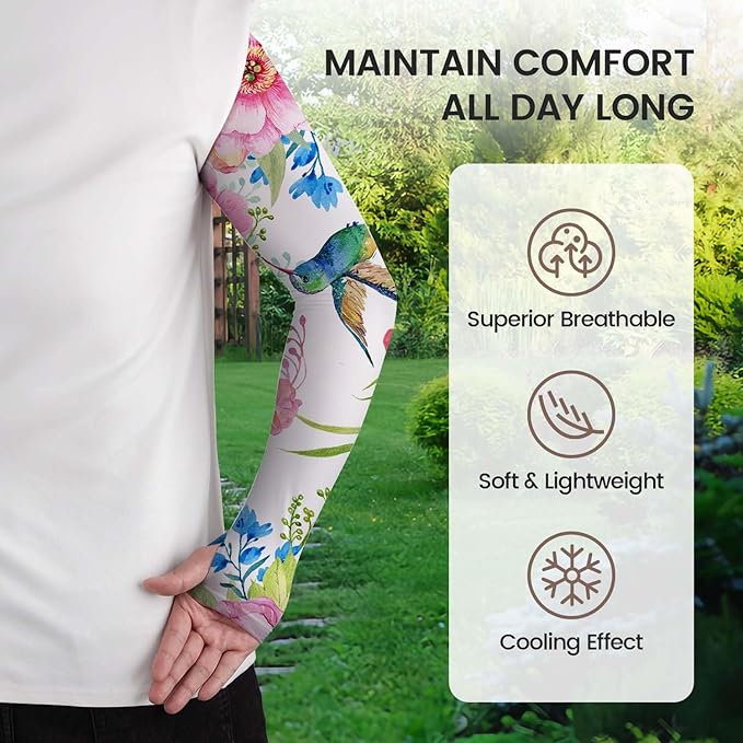 Gardening Sleeves for Women Farm Sun Protection Thorn Proof Cooling Arm Sleeves to Cover Arms for Garden Sports
