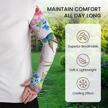 Gardening Sleeves for Women Farm Sun Protection Thorn Proof Cooling Arm Sleeves to Cover Arms for Garden Sports