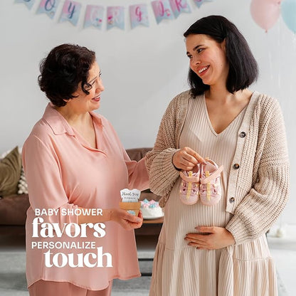 Set of 6 Seed Paper – 6 Green Onesie & 6 Orange Pots with Stickers for Baby Shower, Gender Reveal, Birthday, Mother's Day & Other Milestone Celebrations