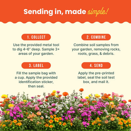 Sunday Garden Soil Test Kit - Helps Tailor Your Garden Care Plan - Tests for Soil’s pH, Macronutrients & Micronutrients - Receive Results in 3-4 Weeks