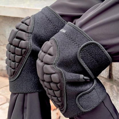 Soft Cleaning Knee Pads, Waterproof Thick Foam Kneepads for Gardening Flooring Planting Roofing Working Washing, Lightweight Knee Cushions with Adjustable Straps for Men/Women, Black L (1 Pair)