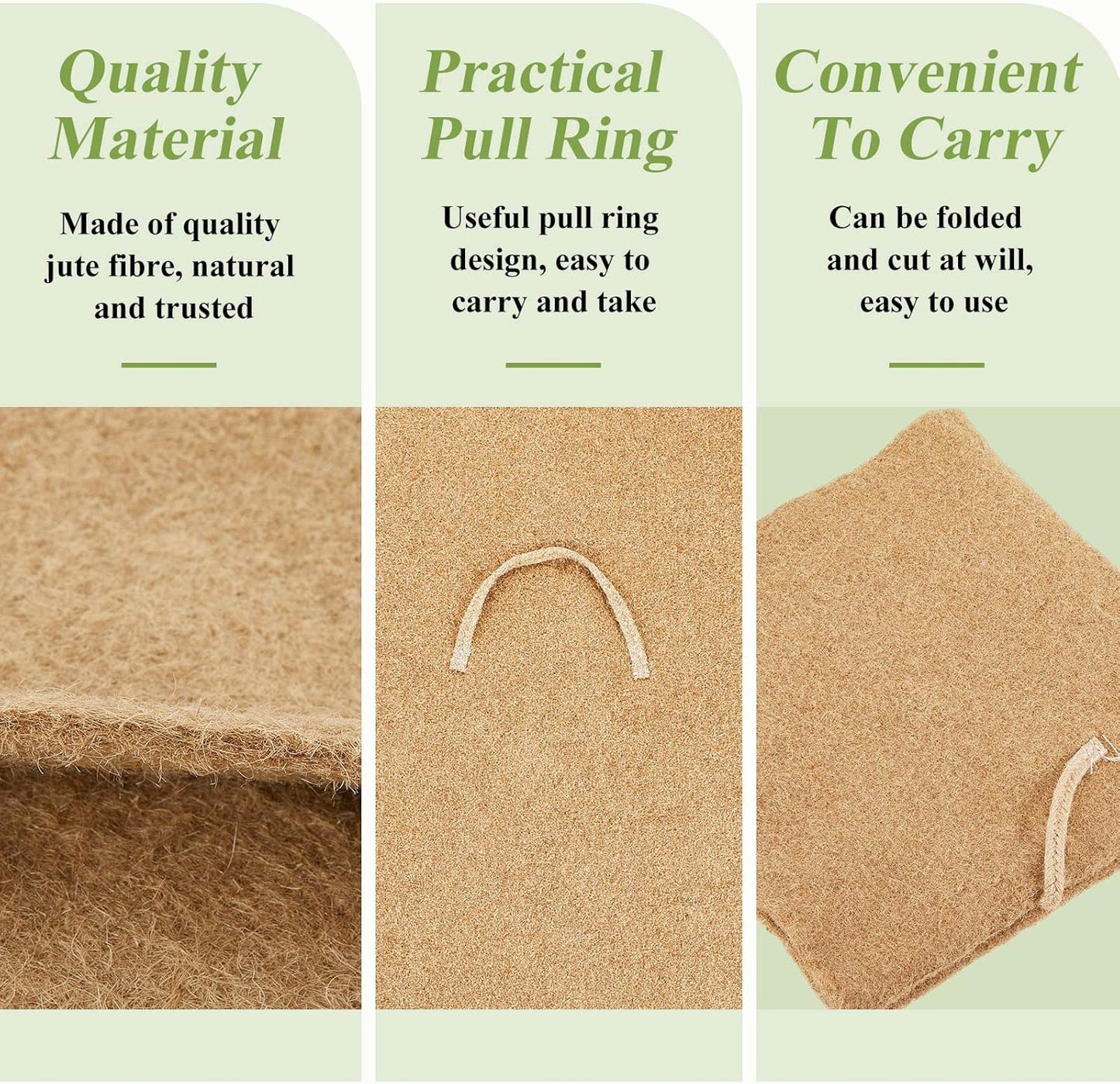 Zubebe 4 Pcs 2 ft x 2ft Worm Blanket Farm Kit Worm Bin Blanket Worms for Composting Fits Many Bin Bag for Keeping Worms Dark Moist Warm Outdoor Garden Compost Bin Farm Compost Factory