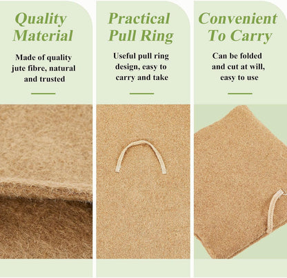 Zubebe 4 Pcs 2 ft x 2ft Worm Blanket Farm Kit Worm Bin Blanket Worms for Composting Fits Many Bin Bag for Keeping Worms Dark Moist Warm Outdoor Garden Compost Bin Farm Compost Factory