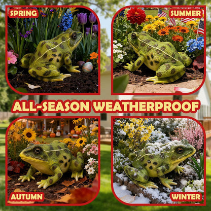 Sunthus Frog Garden Statues Toad Outdoor Decor Sculptures Yard Resin Decorations