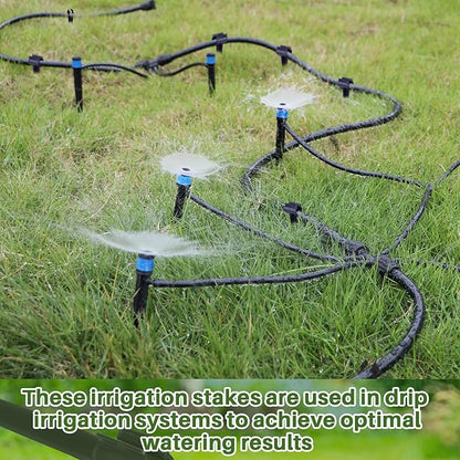 100 Pcs Irrigation Drip Support Stakes 1/2 Inch Tubing Hose Holder, Pipe Universal Drip Lines Tubing Hose for Gardening Patio Lawn Irrigation Growing