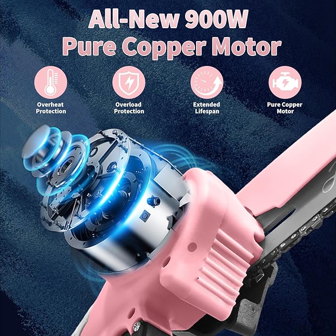 Mini Chainsaw with 2×24V Battery Powered Electric Chain Saw,chain saw are suitable for cutting wood and trimming branches,Mini Chainsaw Cordless With three chains