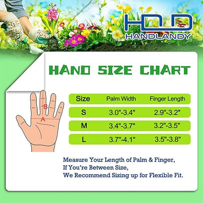 HLDD HANDLANDY Garden Gloves for Women Rose Pruning Gloves Cactus Protection for Yard & Outdoor Work Light Yellow, S