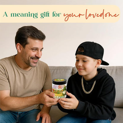 Positive Gnome Jar with 60 Daily Affirmation Cards, Emotional Support Gnome, Encouraging Gnomes Mini, Gnome Birthday Decorations, Gnome Gifts, Mini Gnomes Bulk, Inspirational Gifts for Women