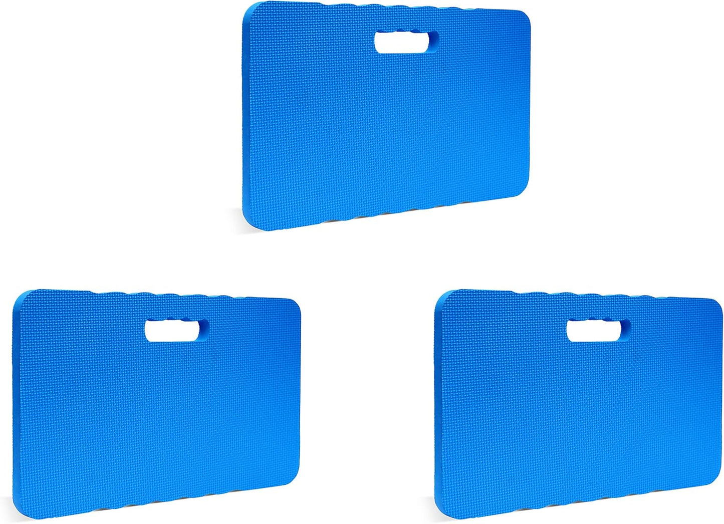 Gardzen 3-Pack Garden Kneeling Pad - For Gardening, Baby Bath, Yoga, Pilates, Exercise, Blue