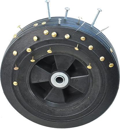 Solid Wheels 10" Flat Free Tires Steel Garden Wagon cart A Large-Capacity mesh with a Load of 1100LBS,with Detachable Side and no Pneumatic Tires,can be Used in Farms,Warehouses,etc.