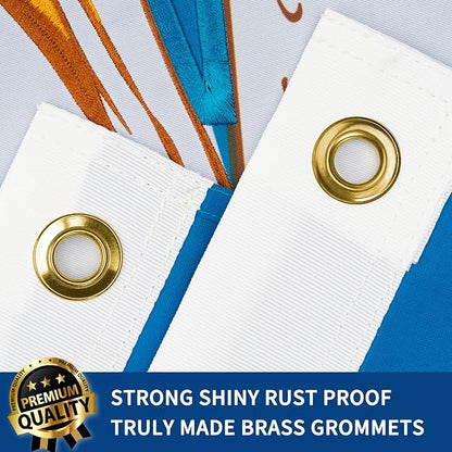 XIFAN Premium Louisiana State Flag 3x5 ft Outdoor, Double Sided Embroidered Pattern, Heavy Duty 210D Nylon LA Flags, the Strongest Longest Lasting for Outside with Sewn Stripes/Brass Grommets