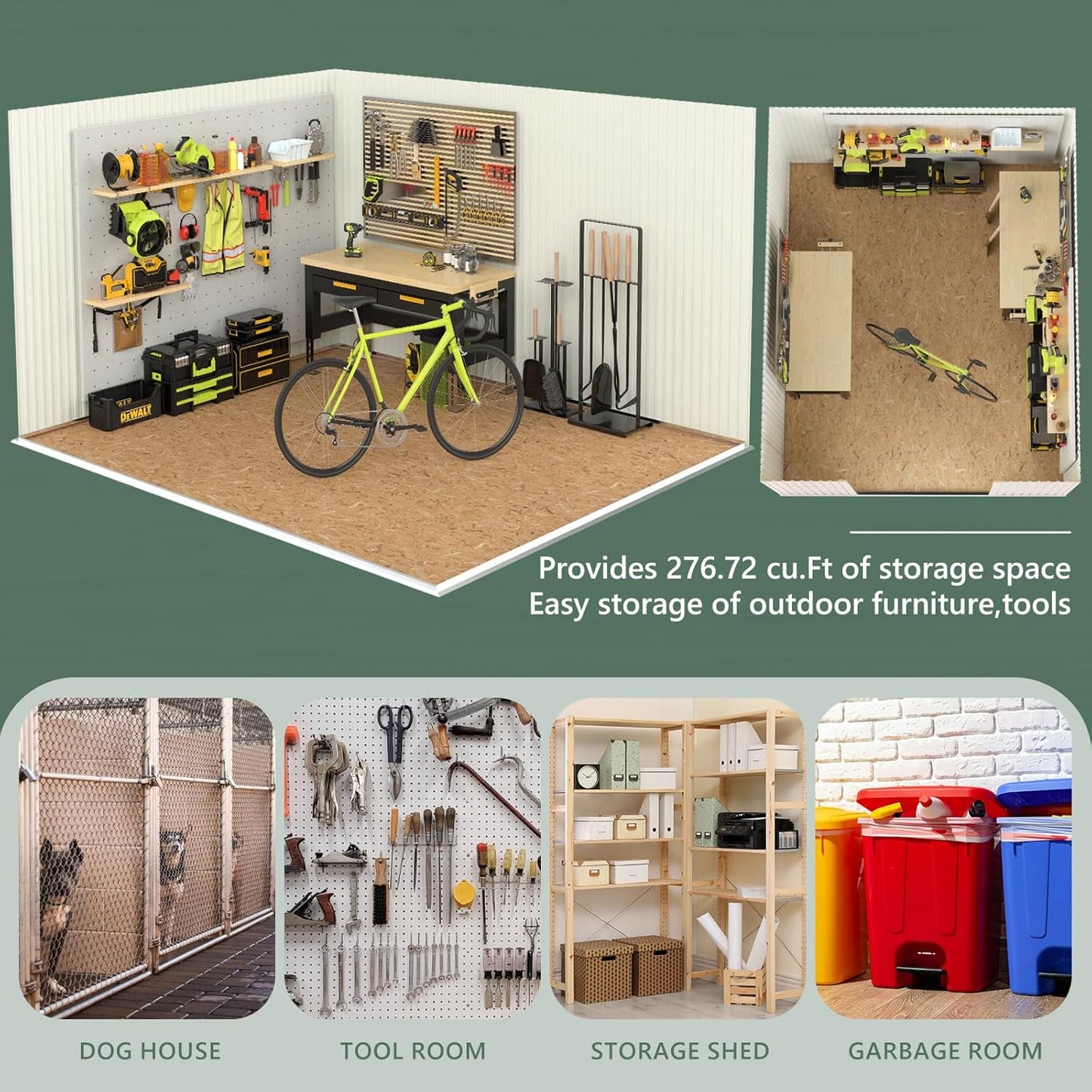 8x6 FT Metal Storage Shed with Window,Outdoor Storage Building,Large Backyard Sheds,Waterproof Outside Storage Sheds