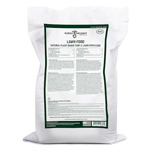 Purely Organic Products Lawn Food 10-0-2, 40 Pounds (Covers 8,000 Square Feet)