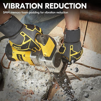 Vgo... Work Gloves for Men,Leather Safety Work Gloves,Scratch protection,Thornproof,Touchscreen(CA7777/CA7780/GA7776/PA7775)