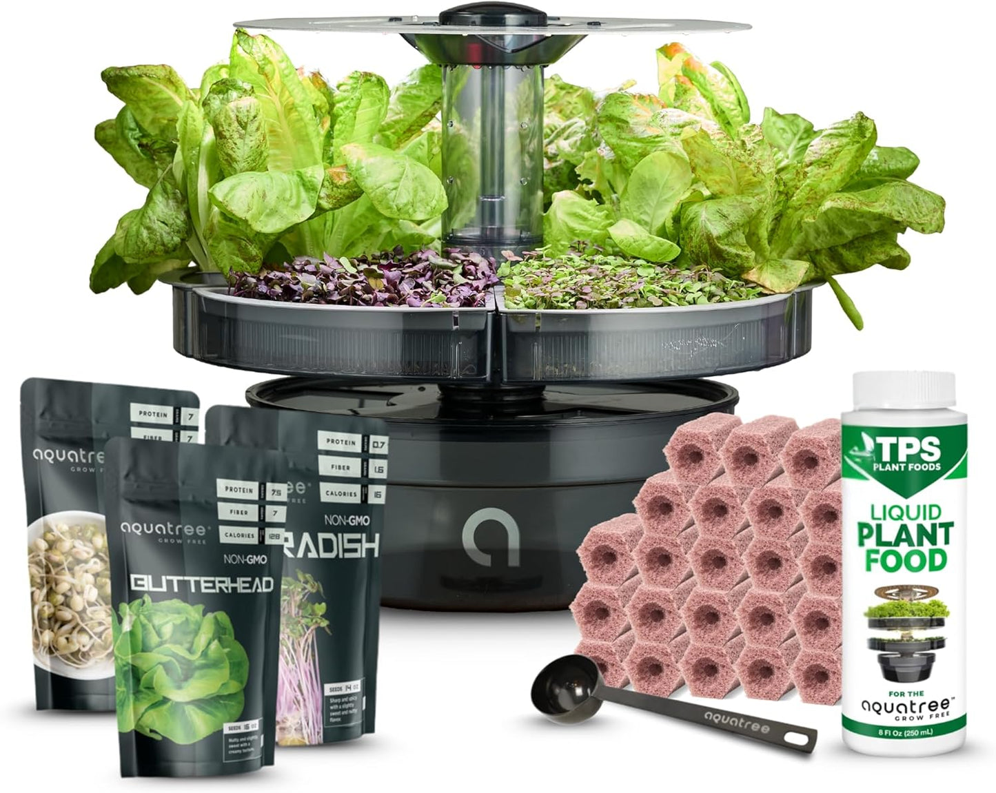 ATL1 Hydroponic Growing System Kit Garden Indoor Tabletop Garden Planter Tower with Self Watering & LED Light - Hydroponic Microgreens, Lettuce, Herbs, Sprouts in Your Home & Kitchen