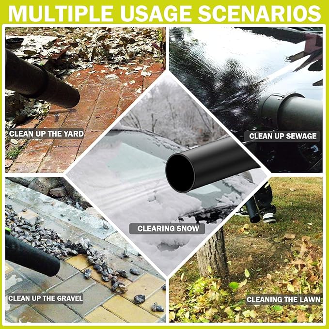 Leaf Blower Cordless,680CFM Electric Blower with 2 x 21V 6.0Ah Battery and Charger, 5-Variable Speed & Turbo Mode, Blowers for Lawn Care