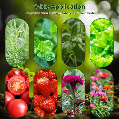 188pcs Hydroponics Supplies Kit with 100 Grow Sponges, 12 Grow Baskets, 12 Grow Domes, 50 Labels, 200ml Hydroponics Nutrients A&B, 12 Plant Spacers - Hydroponics Garden Accessories