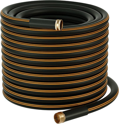 Atlantic Heavy Duty Garden Hose 200 ft x 5/8 Inch Black Color Water Hose (200 Feet)