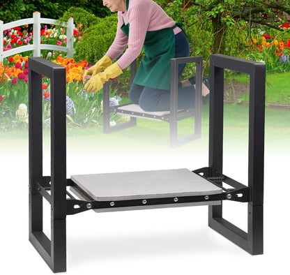 Garden Kneeler and Seat, Folding Garden Stool with 12.6" Soft Kneeling Pad for Kneeling & Sitting, Ideal Gifts for Women, Men, Seniors