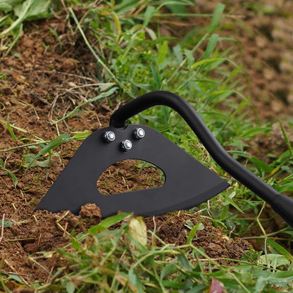 Hoe Garden Tool, Hollow Hoe with 55 Inch Long Handle, Adjustable Manual Weeder Heavy Duty Garden Hoe for Weeding, Digging, Hoeing, Cutting and Loosing Soil