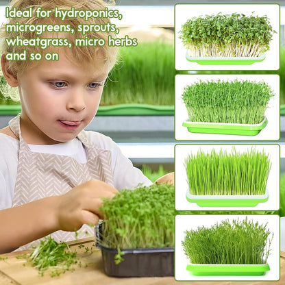 Legigo 12 Pack Hemp Grow Mat for Microgreens- 10" X 20" Hydroponic Jute Grow Pads for 1020 Growing Trays, Hemp Fiber Mats Sprouting Pads Microgreens Growing Kit for Indoor Organic Wheatgrass Sprouts