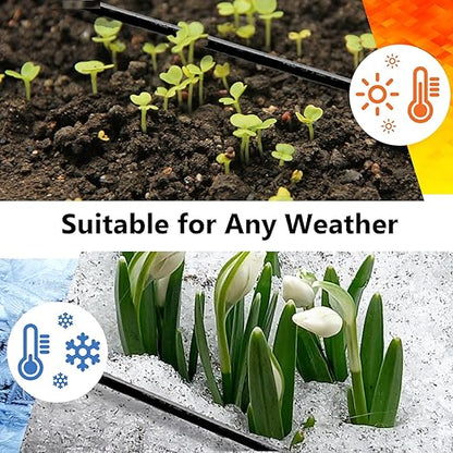 1/4 inch Drip Irrigation Tubing, 16FT Blank Distribution Tubing Drip Irrigation Hose, Garden Watering Drip Line for DIY Drip Irrigation System