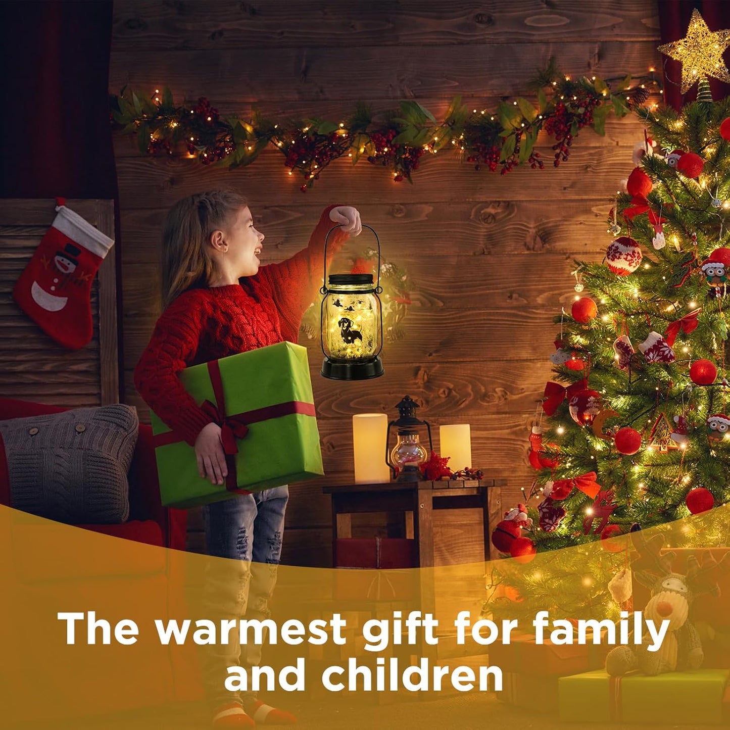 Dachshund Solar Lanterns Weiner Dog Gifts for Women/Men, Weiner Dog Mom Gifts, Unique Birthday Gifts for Dachshund Lover, Garden Decoration for Yard, Patio,Backyard,Porch Pet Memorial Solar Lights