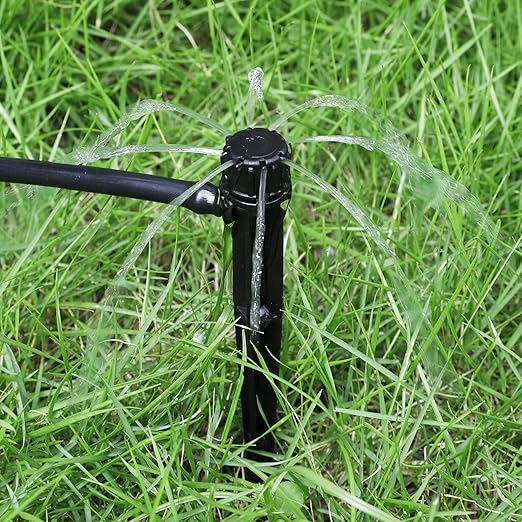 60 Piece of Drip Irrigation Emitters and Parts or Professional Irrigation Drippers and Drip Emitters or Sprinkler System Parts and Heads for 1/4 inch drip tubing