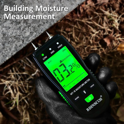 Moisture Meters Digital Wood Moisture Tester Water Leak Detector for Wall,Lumber, building,Firewood,Humidity Tester