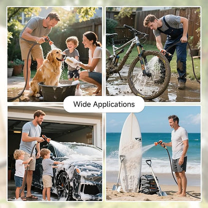 Giraffe Tools Retractable Garden Hose Reel 1/2 Inch x 130 ft, Super Heavy Duty, Any Length Lock, Slow Return System, Wall Mounted and 180 Deg Swivel Bracket