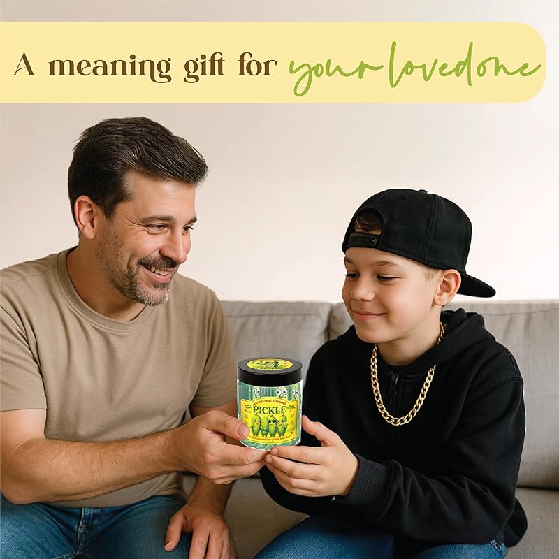 Positive Pickle Cards - Crochet Jar, Affirmation Cards For Women - Teens, Pickle Gifts, Emotional Support Crochet, Gifts For Women, Teens, Friends