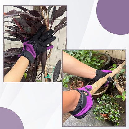 Safety Work Gloves,Multipurpose Working Gloves for Men,Multifunctional Synthetic Leather Spandex Mechanic Gloves,Gardening Glove Gifts for Men,Tounchscreen (Purple, Extra Large), 24096001-8